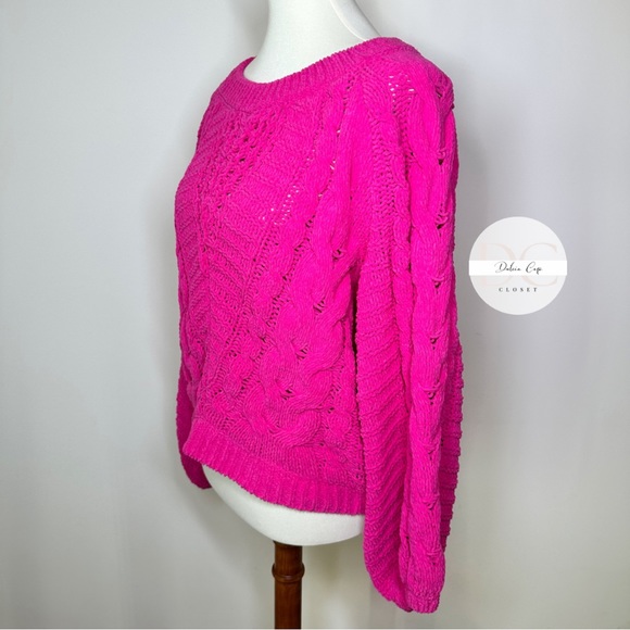 EXPRESS Pink Knit Sweater Size Small - Picture 5 of 9